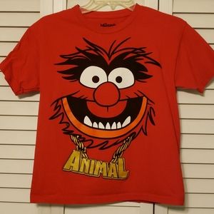 Kids Muppets Animal t-shirt, Medium, Red